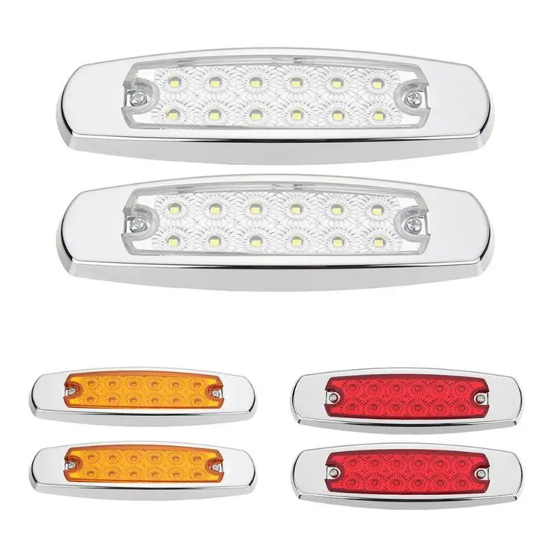 VODOOL 1Pair 12 LED Waterproof Car Side Clearance Light Truck Turn Signal Side And Rear light Plastic Trailer Turn Signal Light
VODOOL 1Pair 12 LED Waterproof Car Side Clearance Light Truck Turn Signal Side And Rear light Plastic Trailer Turn Signal Light