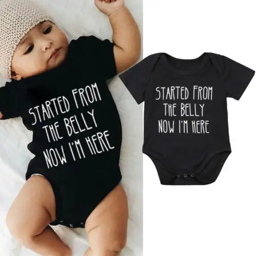 Newborn Baby Kids Girl Boy Jumpsuit Clothes Black Cotton Short Sleeve Bodysuit Outfits 0-18M
Newborn Baby Kids Girl Boy Jumpsuit Clothes Black Cotton Short Sleeve Bodysuit Outfits 0-18M