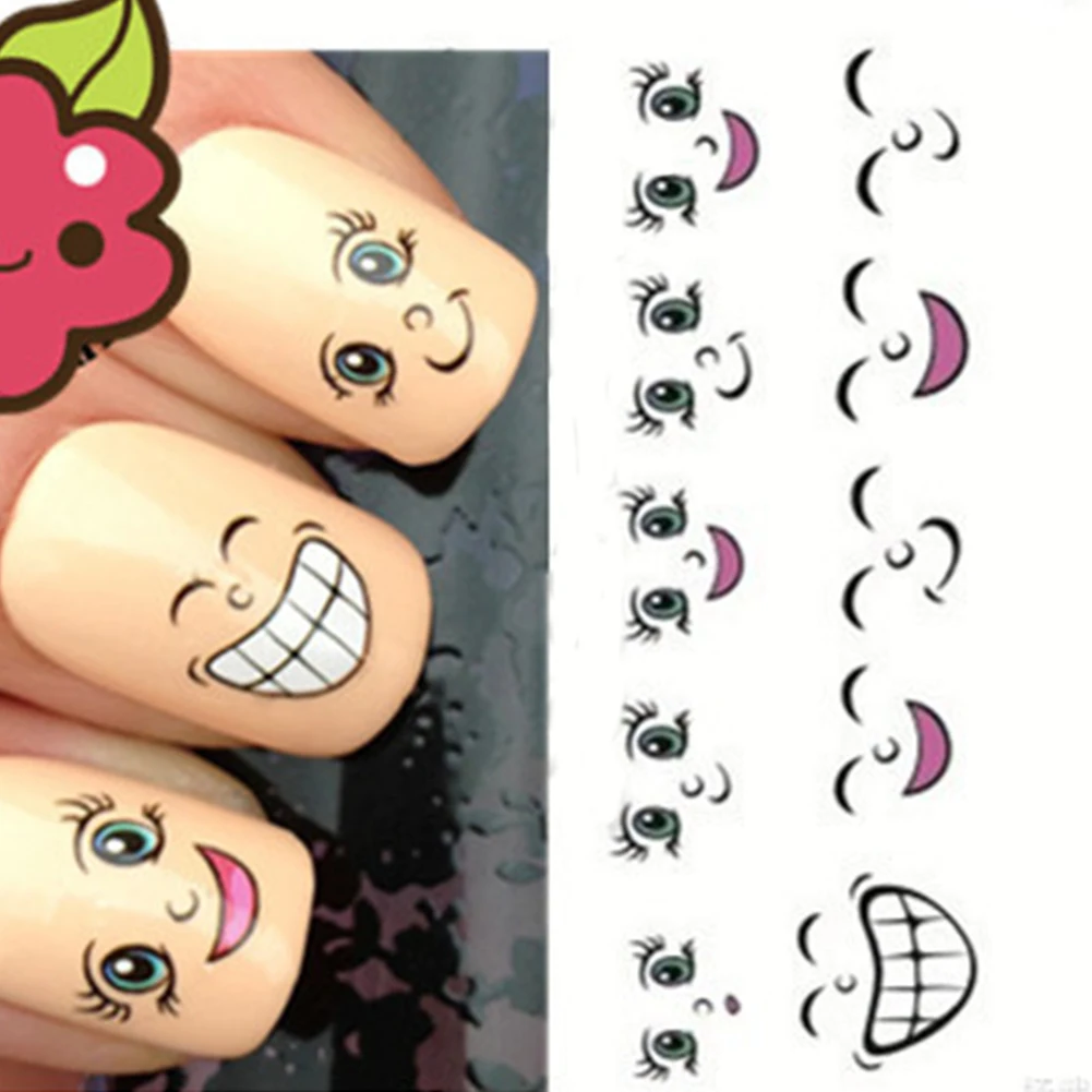 1 Sheet Cute Emoji Cartoon DIY Nail Sticker Nail Art Decals Smiling Face Manicure (1 sheet)
1 Sheet Cute Emoji Cartoon DIY Nail Sticker Nail Art Decals Smiling Face Manicure (1 sheet)