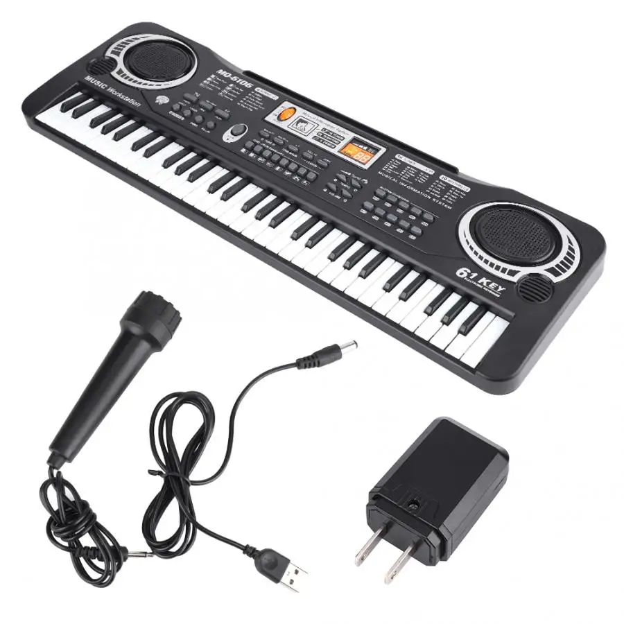 61 Key Electronic Piano Electronic Keyboard Music Electric Digital Piano with Microphone For Kids Children
61 Key Electronic Piano Electronic Keyboard Music Electric Digital Piano with Microphone For Kids Children