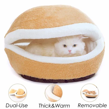 Hamburger Dog House Short Plush Small Pet Bed Removable Cat Sleeping Bag Sofas Mat Warm Puppy Kennel Nest Cushion Pet Products
Hamburger Dog House Short Plush Small Pet Bed Removable Cat Sleeping Bag Sofas Mat Warm Puppy Kennel Nest Cushion Pet Products