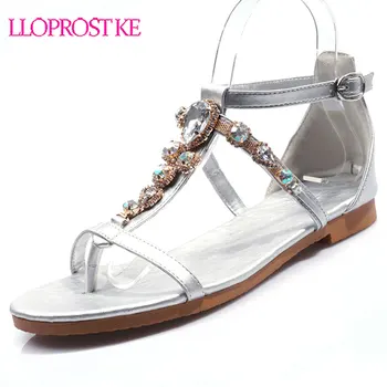 Lloprost ke New Summer Shoes Women Flat Buckle Sandals Bohemia Rhinestone Beach Shoes Gladiator Size 34-50 Flats Woman H329
Lloprost ke New Summer Shoes Women Flat Buckle Sandals Bohemia Rhinestone Beach Shoes Gladiator Size 34-50 Flats Woman H329