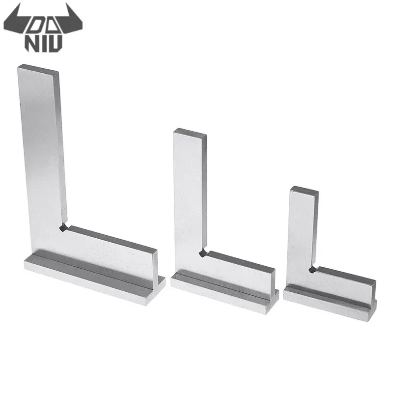 DANIU 50x40/75x50/100x70mm High Carbon Steel 90 Degree Flat Edge Square With Wide Base Angle Ruler Industrial Sqaure
DANIU 50x40/75x50/100x70mm High Carbon Steel 90 Degree Flat Edge Square With Wide Base Angle Ruler Industrial Sqaure