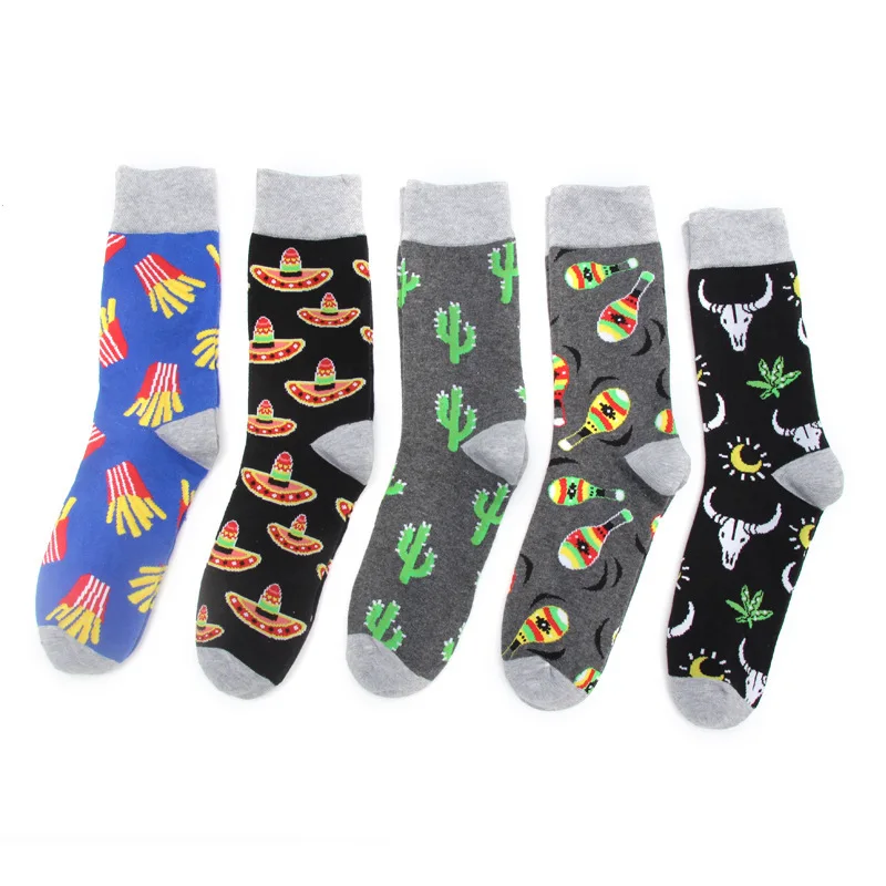 PEONFLY Cotton Men's Socks Winter Harajuku Colorful Funny French fries Sushi Moustache Dress Socks for Male Christmas Gift
PEONFLY Cotton Men's Socks Winter Harajuku Colorful Funny French fries Sushi Moustache Dress Socks for Male Christmas Gift