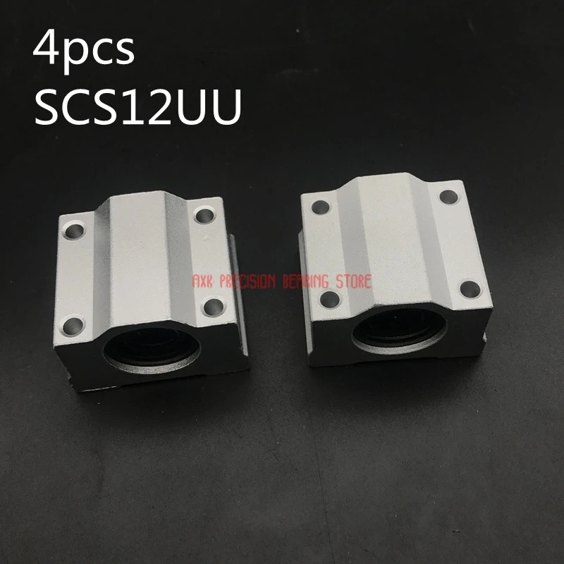 AXK Linear Rail High Quality 4 Pcs Sc12uu Scs12uu Linear Motion Ball Bearings Slide Block Bushing For 12mm Shaft Guide Rail
AXK Linear Rail High Quality 4 Pcs Sc12uu Scs12uu Linear Motion Ball Bearings Slide Block Bushing For 12mm Shaft Guide Rail