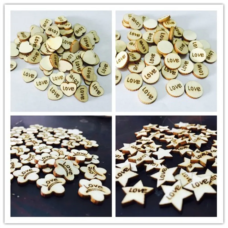 200pcs Rustic Wooden Love Heart Star Flower Wedding Table Scatter Decoration Crafts Children's DIY Manual Patch
200pcs Rustic Wooden Love Heart Star Flower Wedding Table Scatter Decoration Crafts Children's DIY Manual Patch
