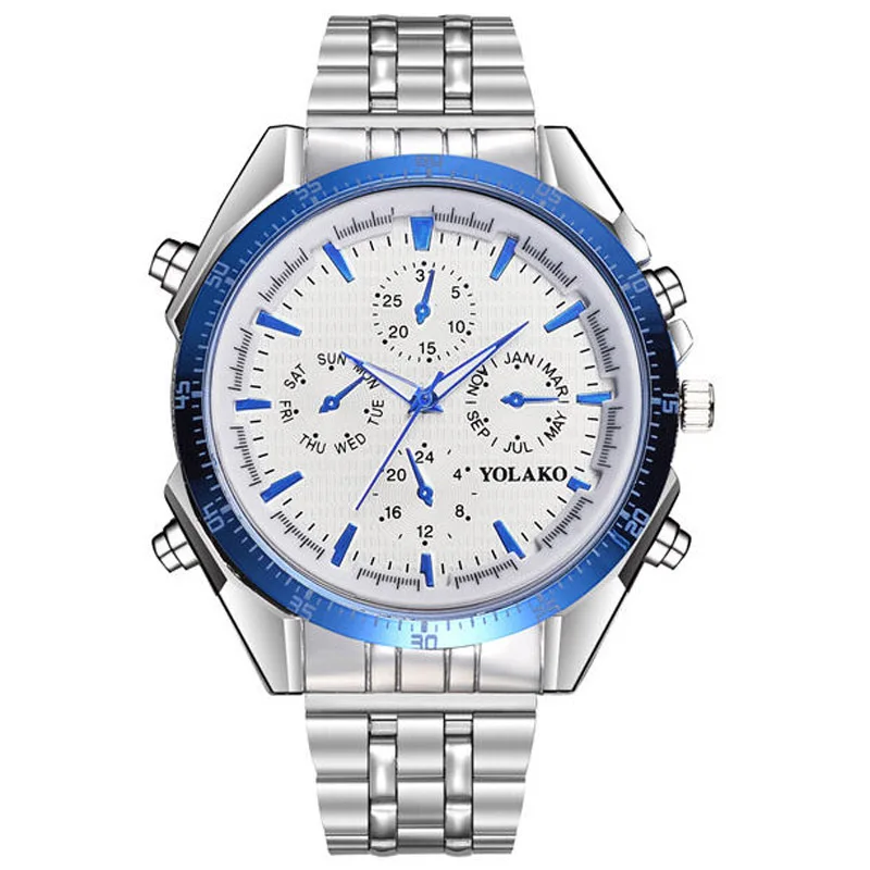Men Wrist Watch Fashion Stainless Steel Bring Man Quartz Three Eye Motion Relogio Masculino Erkek Kol Saati Watches Montre Homme
Men Wrist Watch Fashion Stainless Steel Bring Man Quartz Three Eye Motion Relogio Masculino Erkek Kol Saati Watches Montre Homme