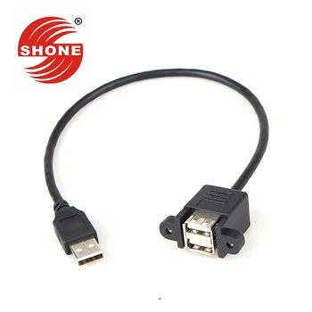 SB male to female extension cable with ear screw hole USB2.0 double female head, cabinet bezel can be fixed 0.3M
SB male to female extension cable with ear screw hole USB2.0 double female head, cabinet bezel can be fixed 0.3M