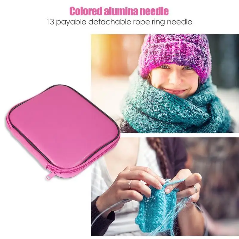 13 Pairs Aluminum Change Head Circular Knitting Needle Ring Set Woven Tool Crochet Hooks Scarf Sweaters knitting Tools
13 Pairs Aluminum Change Head Circular Knitting Needle Ring Set Woven Tool Crochet Hooks Scarf Sweaters knitting Tools
