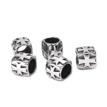316L Stainless steel Punk Style Cross Big Hole Beads European Charm Beads for Jewelry Making DIY Men Bracelets Metal Bead
316L Stainless steel Punk Style Cross Big Hole Beads European Charm Beads for Jewelry Making DIY Men Bracelets Metal Bead