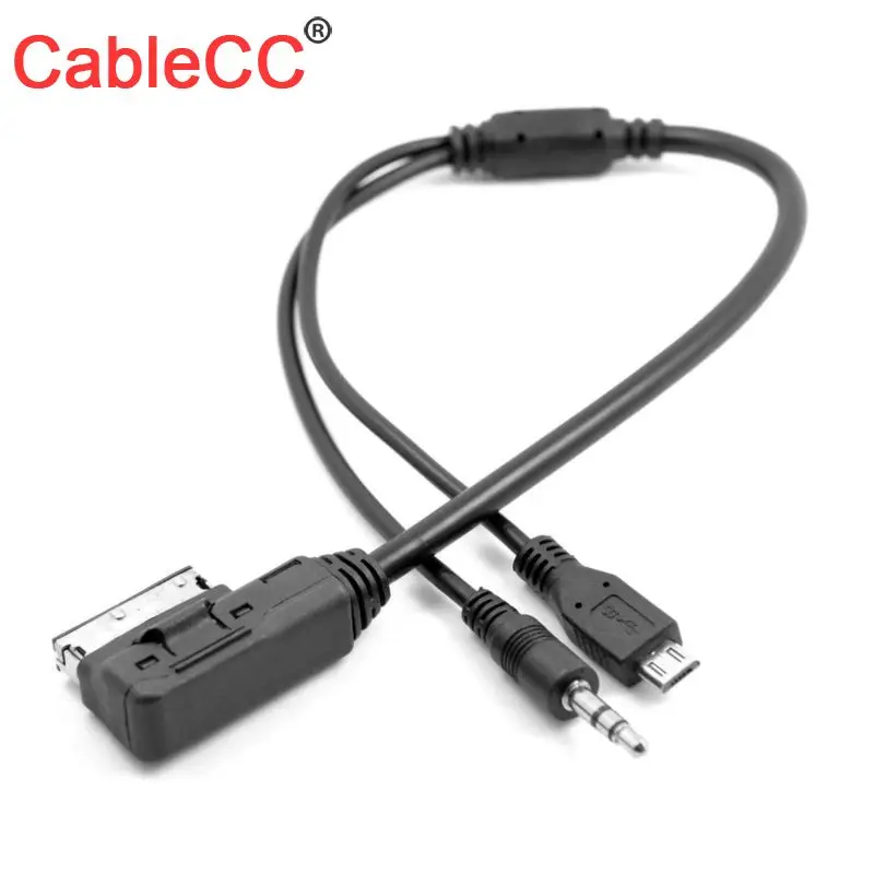 Zihan Media In AMI MDI to Stereo 3.5mm Aux & Micro USB Charge Adapter Cable For car VW
Zihan Media In AMI MDI to Stereo 3.5mm Aux & Micro USB Charge Adapter Cable For car VW