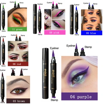 Evpct Double-Head Liquid Eyeliner with Stamp Eye Pencil Waterproof Seal Makeup Eye Liner Blue Black Brown maquiagem TSLM1
Evpct Double-Head Liquid Eyeliner with Stamp Eye Pencil Waterproof Seal Makeup Eye Liner Blue Black Brown maquiagem TSLM1