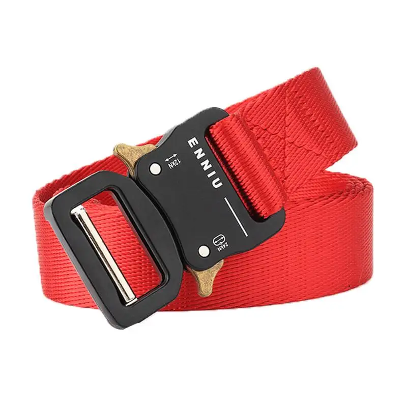 ENNIU 3.2CM Male Quick Release Belt with Metal Buckle Outdoor Canvas Jeans Multifunctional Waist Belt for Sports Training
ENNIU 3.2CM Male Quick Release Belt with Metal Buckle Outdoor Canvas Jeans Multifunctional Waist Belt for Sports Training
