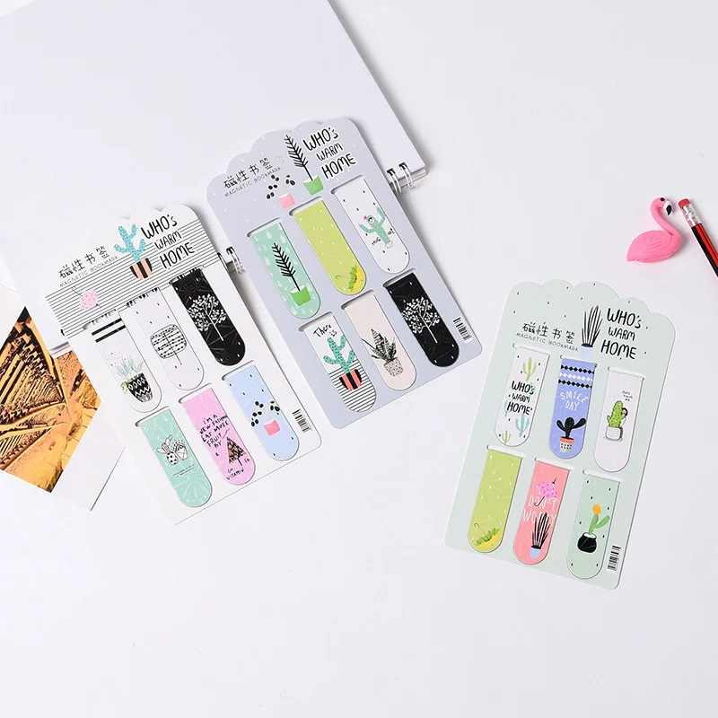 6pcs/lot Kawaii Girl Bookmark Cartoon Bear Cactus Magnetic Book Marks For Girls Kids Gift School Supplies Novelty Stationery
6pcs/lot Kawaii Girl Bookmark Cartoon Bear Cactus Magnetic Book Marks For Girls Kids Gift School Supplies Novelty Stationery