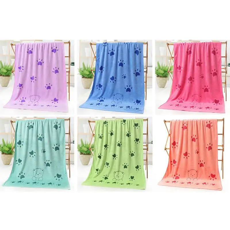 140x70cm Microfibre Paw Printed Water Beach Towels Water Absorbing Soft Quick Dry Bath Towels Spa Bathrobes Wash Clothing
140x70cm Microfibre Paw Printed Water Beach Towels Water Absorbing Soft Quick Dry Bath Towels Spa Bathrobes Wash Clothing