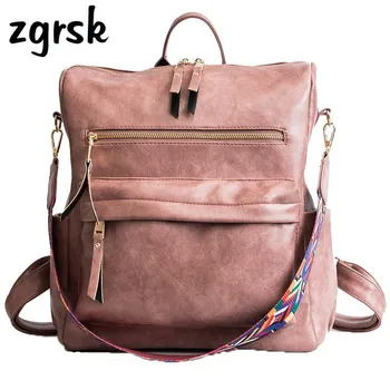 Leather Backpack Women Students School Bag Pu Leather Large Backpacks Multifunction Travel Bags Mochila Vintage Back Pack
Leather Backpack Women Students School Bag Pu Leather Large Backpacks Multifunction Travel Bags Mochila Vintage Back Pack
