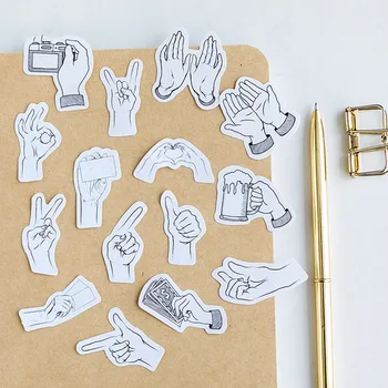 46Pcs/Box Cute Gesture Stickers Stationery Sticker Vintage Adhesive Stickers For Decorative Scrapbooking DIY Diary Photo Album
46Pcs/Box Cute Gesture Stickers Stationery Sticker Vintage Adhesive Stickers For Decorative Scrapbooking DIY Diary Photo Album