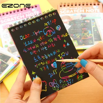 EZONE 12pcs Magic Scratch Notebook Children DIY Coil Graffiti Notebook Kids Drawing Book Black Pages Painting Notepad Creative
EZONE 12pcs Magic Scratch Notebook Children DIY Coil Graffiti Notebook Kids Drawing Book Black Pages Painting Notepad Creative