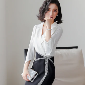 New shirt dress couture spring ol vocational aristocratic temperament formal occasions evening dresses in the spring and autumn
New shirt dress couture spring ol vocational aristocratic temperament formal occasions evening dresses in the spring and autumn