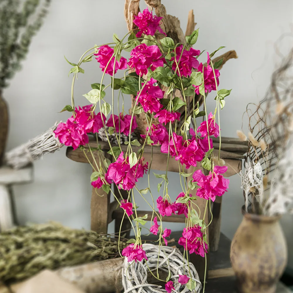Artificial Flowers 170CM Long Vine DIY Artificial Bougainvillea Branches Fake Flower Rattan Home Wedding Restaurant Decoration
Artificial Flowers 170CM Long Vine DIY Artificial Bougainvillea Branches Fake Flower Rattan Home Wedding Restaurant Decoration