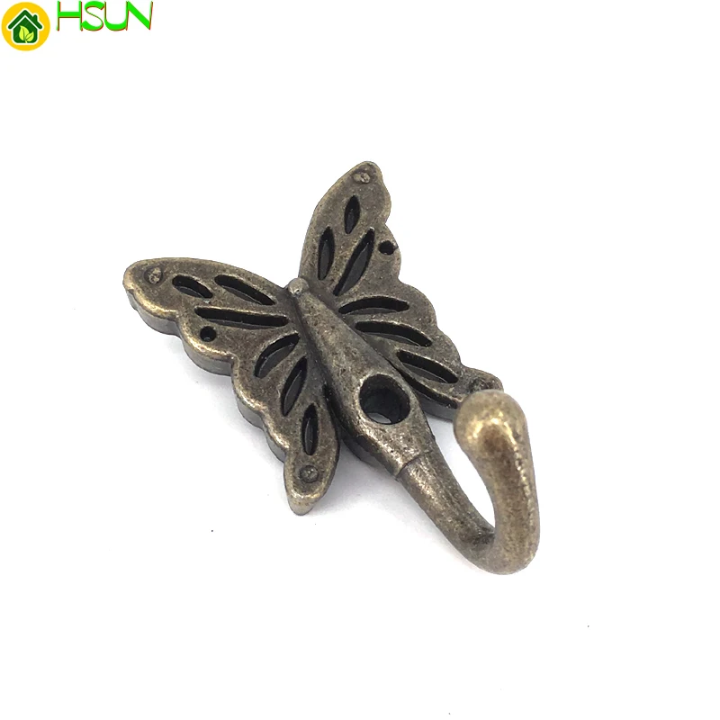 5PCS 35*56MM Vintage Bronze decoration coat hooks Butterfly metal hook wall storage towel hat Bag hanger
5PCS 35*56MM Vintage Bronze decoration coat hooks Butterfly metal hook wall storage towel hat Bag hanger
