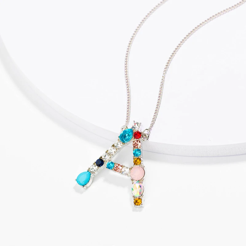 Crystals Stone Letter A-Z Colorful Letter Necklace Initial Necklace For Women Chain Personalized Women Necklaces Jewelry
Crystals Stone Letter A-Z Colorful Letter Necklace Initial Necklace For Women Chain Personalized Women Necklaces Jewelry
