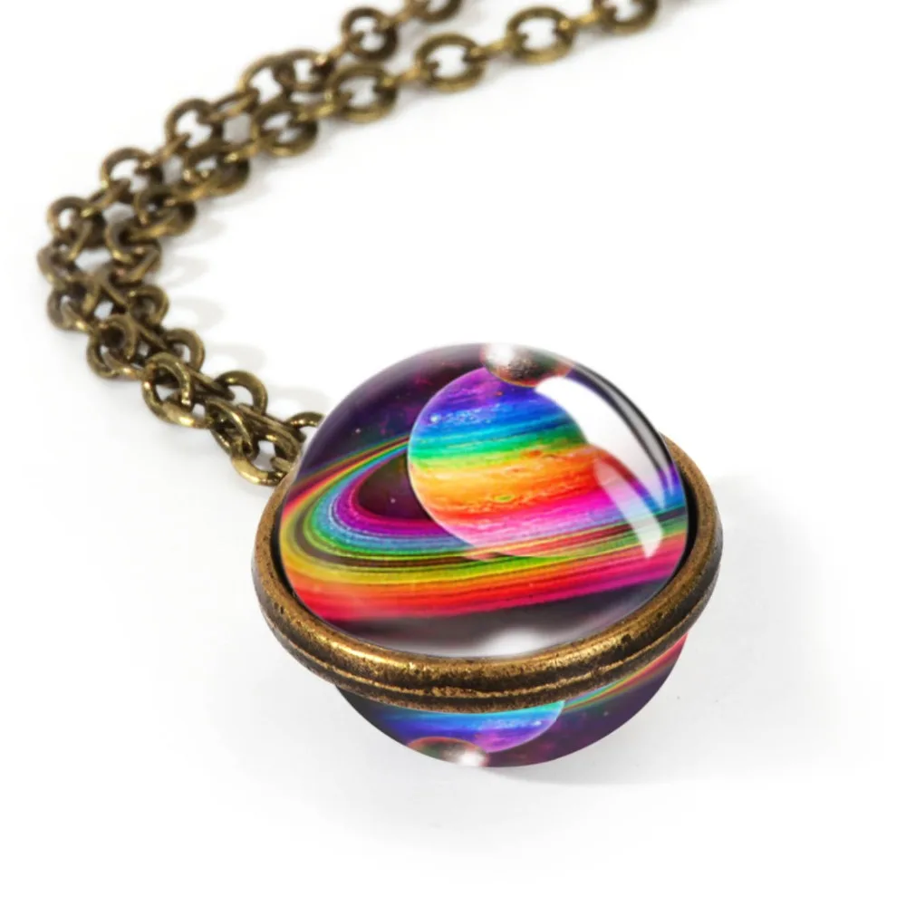 2019 New Galaxy Double Sided Pendant Outer Space Necklace Universe Silver Jewelry Glass Pendant Art Picture Handmade Necklaces
2019 New Galaxy Double Sided Pendant Outer Space Necklace Universe Silver Jewelry Glass Pendant Art Picture Handmade Necklaces