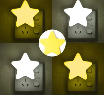 Led Star Night Light Eu/us Plug Smart Light Sensor Wall Night Lamp For Baby Room Kids Bedroom Home Deco Energy Saving 110-220v
Led Star Night Light Eu/us Plug Smart Light Sensor Wall Night Lamp For Baby Room Kids Bedroom Home Deco Energy Saving 110-220v