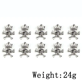 10Pcs Silver Accessories Bracelet Accessories Pendant DIY Accessories Halloween Crown Skull
10Pcs Silver Accessories Bracelet Accessories Pendant DIY Accessories Halloween Crown Skull