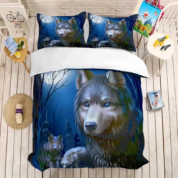 Yi chu xin 3d wolf bedding sets King size animal duvet cover set Microfiber Fabric bed set
Yi chu xin 3d wolf bedding sets King size animal duvet cover set Microfiber Fabric bed set