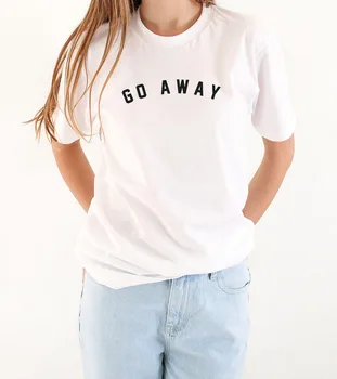 Go Away Letter Print T Shirt Women Short Sleeve O Neck Loose Tshirt 2019 Summer Women Tee Shirt Tops Camisetas Mujer
Go Away Letter Print T Shirt Women Short Sleeve O Neck Loose Tshirt 2019 Summer Women Tee Shirt Tops Camisetas Mujer