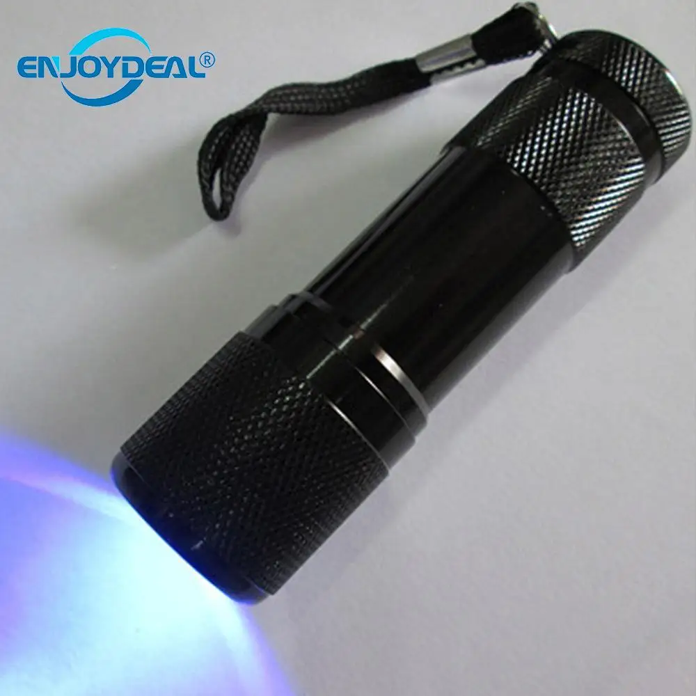 UV Flashlight Ultra Violet Light 9 LED Ultraviolet Flashlight Ultra Violet Invisible Ink Marker Torch Light 3AAA battery UV L D4
UV Flashlight Ultra Violet Light 9 LED Ultraviolet Flashlight Ultra Violet Invisible Ink Marker Torch Light 3AAA battery UV L D4
