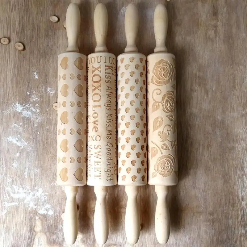 Valentine Day Letters Rolling Pin Engraved Embossing DIY Baking Cookies Noodle Biscuit Fondant Cake Pastry Tool Kitchen Supplier
Valentine Day Letters Rolling Pin Engraved Embossing DIY Baking Cookies Noodle Biscuit Fondant Cake Pastry Tool Kitchen Supplier