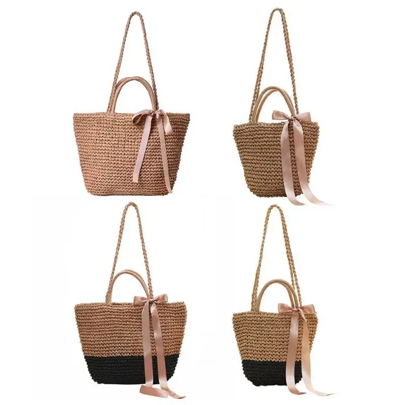Summer Women Bowknot Shoulder Totes Woven Straw Beach Casual Shop Handbags crossbody shoulder messenger bags
Summer Women Bowknot Shoulder Totes Woven Straw Beach Casual Shop Handbags crossbody shoulder messenger bags
