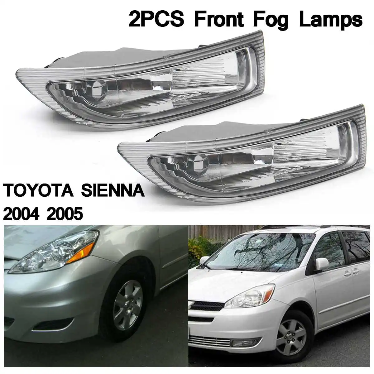 1Pair Auto Left & Right Front Fog Light Assembly for TOYOTA SIENNA 2004 2005 Car Daytime Running Light Vehicle Headlight
1Pair Auto Left & Right Front Fog Light Assembly for TOYOTA SIENNA 2004 2005 Car Daytime Running Light Vehicle Headlight