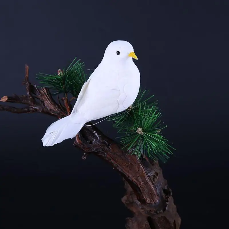 Decorative Fake White Pigeons Foam Artificial Feather Wedding Home Crafts Table Decoration Bird Toy Wedding Decoration
Decorative Fake White Pigeons Foam Artificial Feather Wedding Home Crafts Table Decoration Bird Toy Wedding Decoration