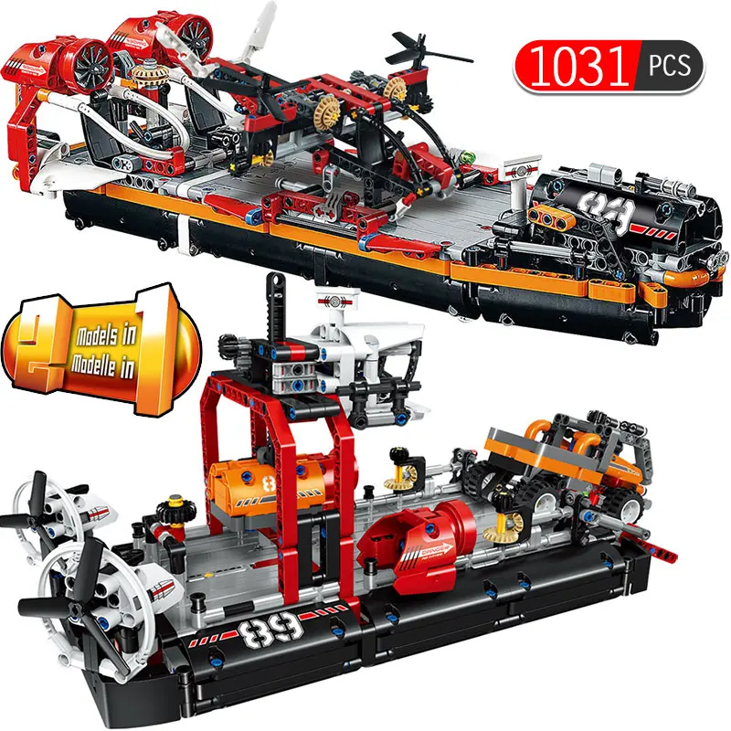 1031PCS Technic Series 2 in 1 Air Cushion Ferry Building Blocks Compatible Legoed City Boat DIY Educational Bricks Toys for Boys
1031PCS Technic Series 2 in 1 Air Cushion Ferry Building Blocks Compatible Legoed City Boat DIY Educational Bricks Toys for Boys