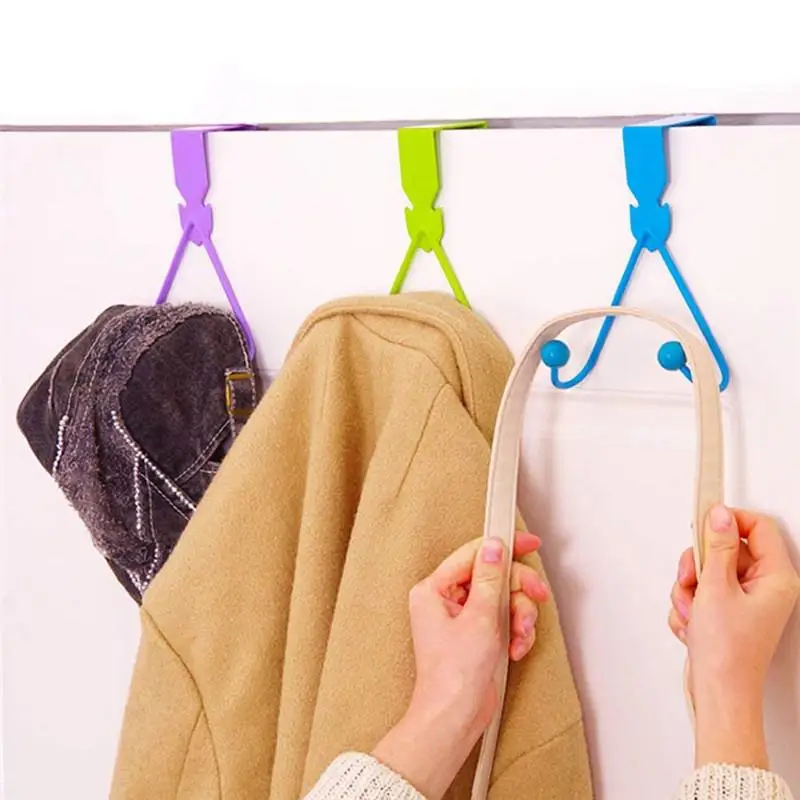 1pc V Shape Door Back Double Hook Non-trace Door Hook with Two Clasp Space Saving Clothes Hanger Hook Rack
1pc V Shape Door Back Double Hook Non-trace Door Hook with Two Clasp Space Saving Clothes Hanger Hook Rack