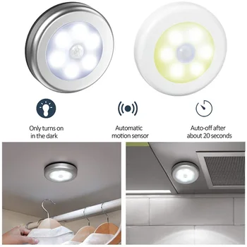6LEDs Night Light PIR Infrared Motion Sensor Light Magnetic Wireless Detector Wall Lamp Battery for Cabinet Stairs Closet Light
6LEDs Night Light PIR Infrared Motion Sensor Light Magnetic Wireless Detector Wall Lamp Battery for Cabinet Stairs Closet Light