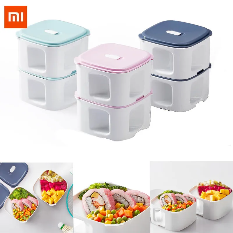 Xiaomi 920ml Lunch Box 2 Layer Bento Box Food Container Box Plastic PP Microwave Dinnerware Food Storage Lunchbox Travel Picnic
Xiaomi 920ml Lunch Box 2 Layer Bento Box Food Container Box Plastic PP Microwave Dinnerware Food Storage Lunchbox Travel Picnic