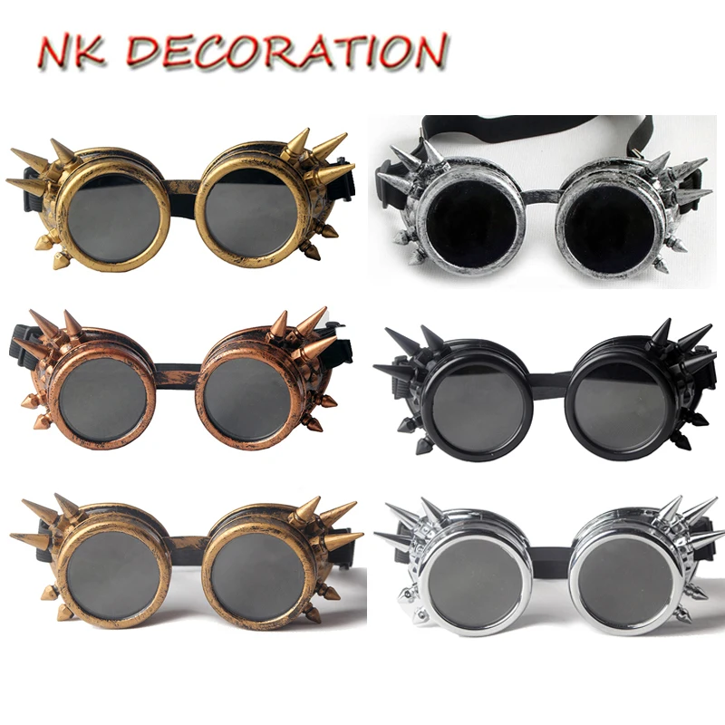 Retro Round Goggles Punk Style Steam Role Playing Antique Spikes Shape Glasses Glasses for Party and Festival DIY Decoration
Retro Round Goggles Punk Style Steam Role Playing Antique Spikes Shape Glasses Glasses for Party and Festival DIY Decoration