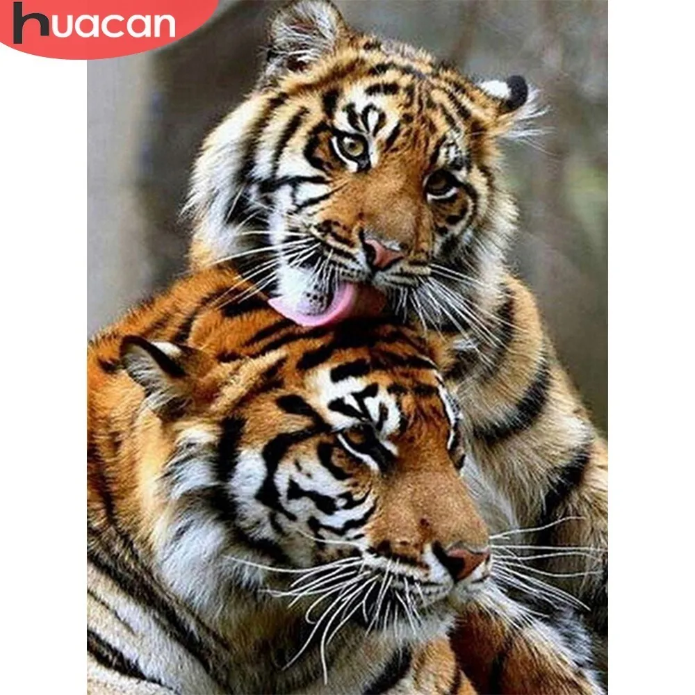 HUACAN 5D DIY Full Square Diamond Painting Two Tiger Rhinestone Mosaic Diamond Embroidery Cross Stitch Resin Home Decor Gift
HUACAN 5D DIY Full Square Diamond Painting Two Tiger Rhinestone Mosaic Diamond Embroidery Cross Stitch Resin Home Decor Gift