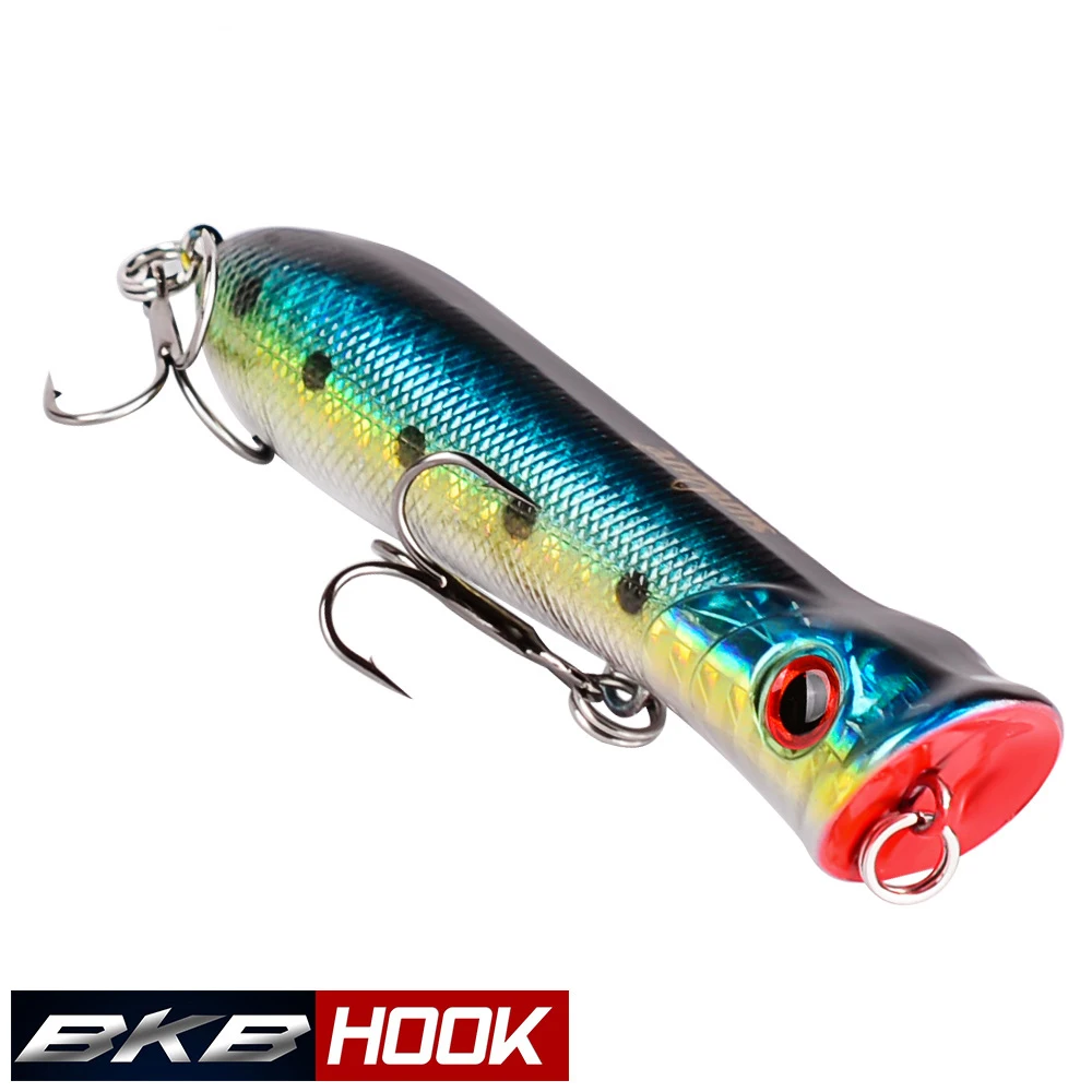 1PCS 8.5cm-3.35"/ 11.5g-0.41oz Fishing Lures Tackle Popper Lures Balancer with 6# BKB Hooks Hard Sea Fishing Pesca Baits Tackle
1PCS 8.5cm-3.35"/ 11.5g-0.41oz Fishing Lures Tackle Popper Lures Balancer with 6# BKB Hooks Hard Sea Fishing Pesca Baits Tackle