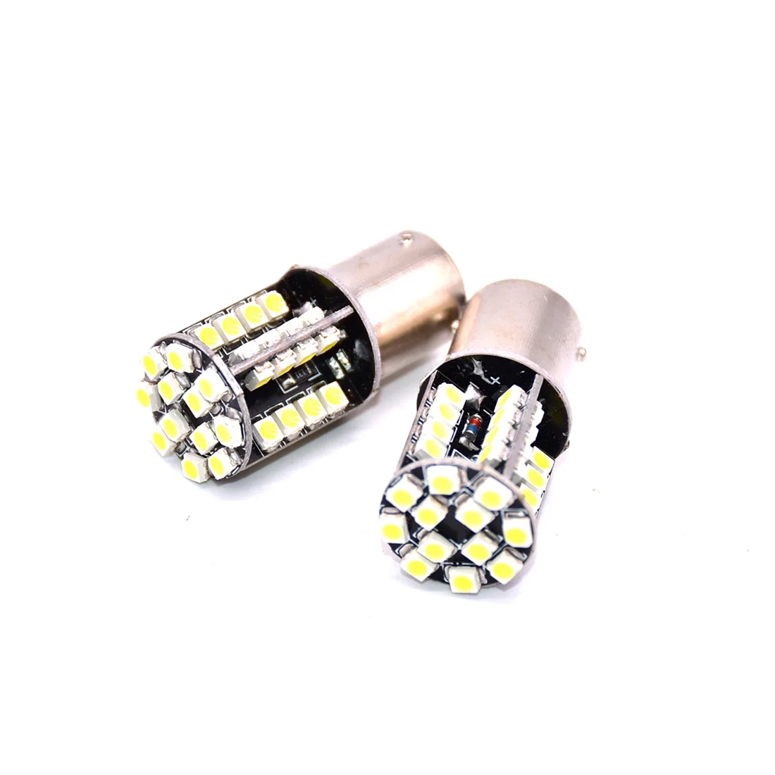 

2pcs Canbus 1156 BA15S 1210 3528 44 SMD single LED Bulb Car Reverse Turn Headlight Driving Lamp 12V White Yellow Amber