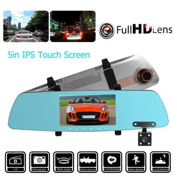 New 5inch IPS Touch Screen Dual Lens 1080P Car Rearview Mirror DVR Camera Video Recorder Night Vision Dash Cam With G-sensor
New 5inch IPS Touch Screen Dual Lens 1080P Car Rearview Mirror DVR Camera Video Recorder Night Vision Dash Cam With G-sensor