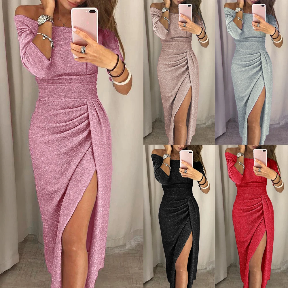 Women Boho Long Maxi Dress Evening Cocktail Party Beach Dress Side Slit Sundress
Women Boho Long Maxi Dress Evening Cocktail Party Beach Dress Side Slit Sundress
