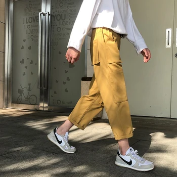 2019 Spring Summer Men Casual Loose Solid Color Multi Pocket Straight Cargo Pants Elastic Waist Wide Leg Cotton Trousers M-2XL
2019 Spring Summer Men Casual Loose Solid Color Multi Pocket Straight Cargo Pants Elastic Waist Wide Leg Cotton Trousers M-2XL
