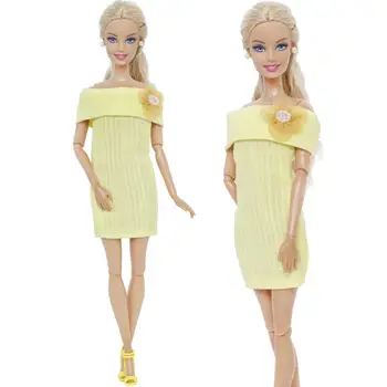 2 Pcs / Set = 1x High Quality Dress Fashion Sexy Skirt + 1 Pairs Yellos High Heel Shoes Clothes For Barbie Doll Accessories Toys
2 Pcs / Set = 1x High Quality Dress Fashion Sexy Skirt + 1 Pairs Yellos High Heel Shoes Clothes For Barbie Doll Accessories Toys