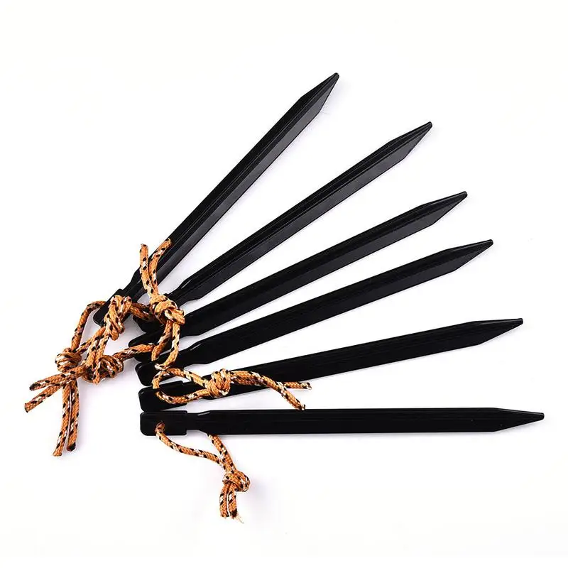 6Pcs Thickened Outdoor Aluminum Alloy Tent Pegs Ground Nails Reinforced Triangular Nails Length 18cm
6Pcs Thickened Outdoor Aluminum Alloy Tent Pegs Ground Nails Reinforced Triangular Nails Length 18cm