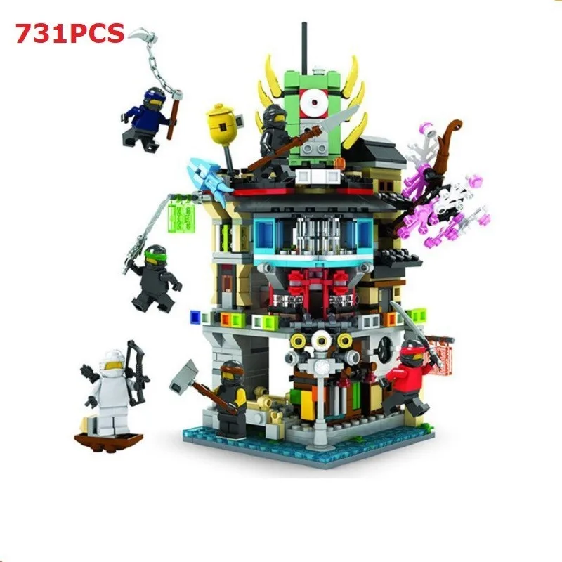 731PCS Ninja Mini Action Figures Building Block Set Compatible Legoing Ninjago Temple DIY Bricks Educational Toy For Child WJ071
731PCS Ninja Mini Action Figures Building Block Set Compatible Legoing Ninjago Temple DIY Bricks Educational Toy For Child WJ071